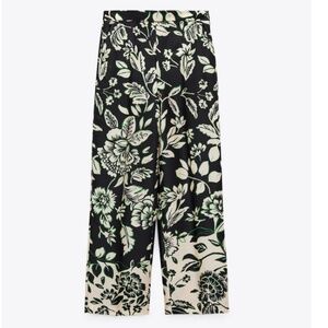 ZARA PRINTED SATIN PANTS